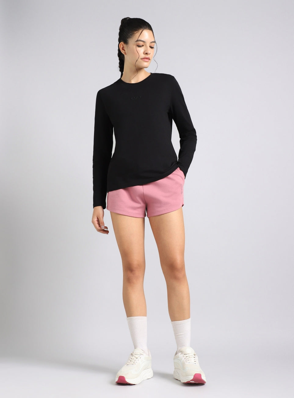 Women's Black Soft Form Classic Full Sleeves T-Shirt