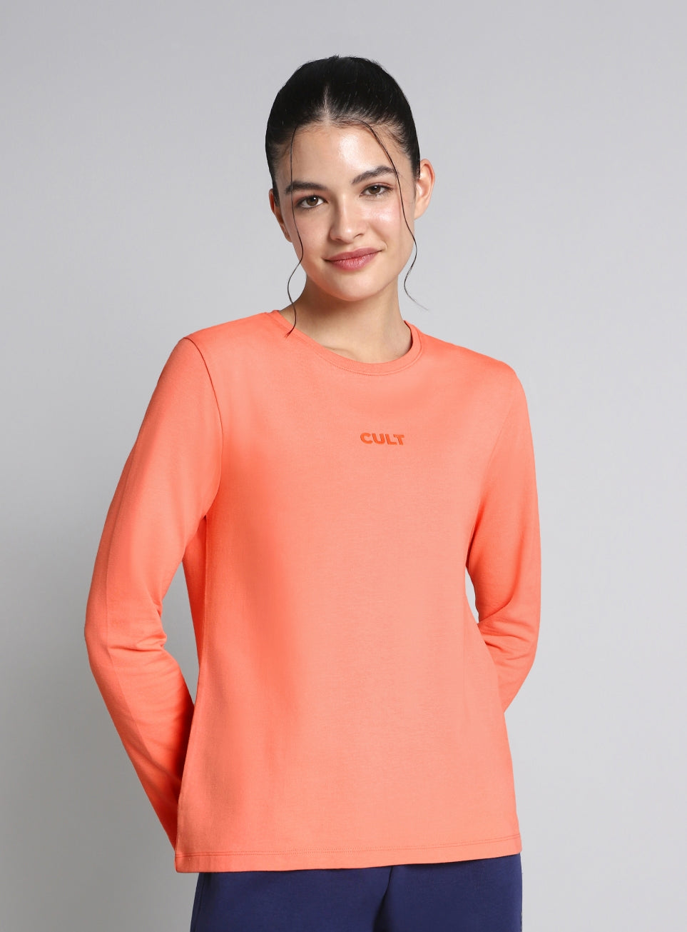 Women's Coral Soft Form Classic Full Sleeves T-shirt