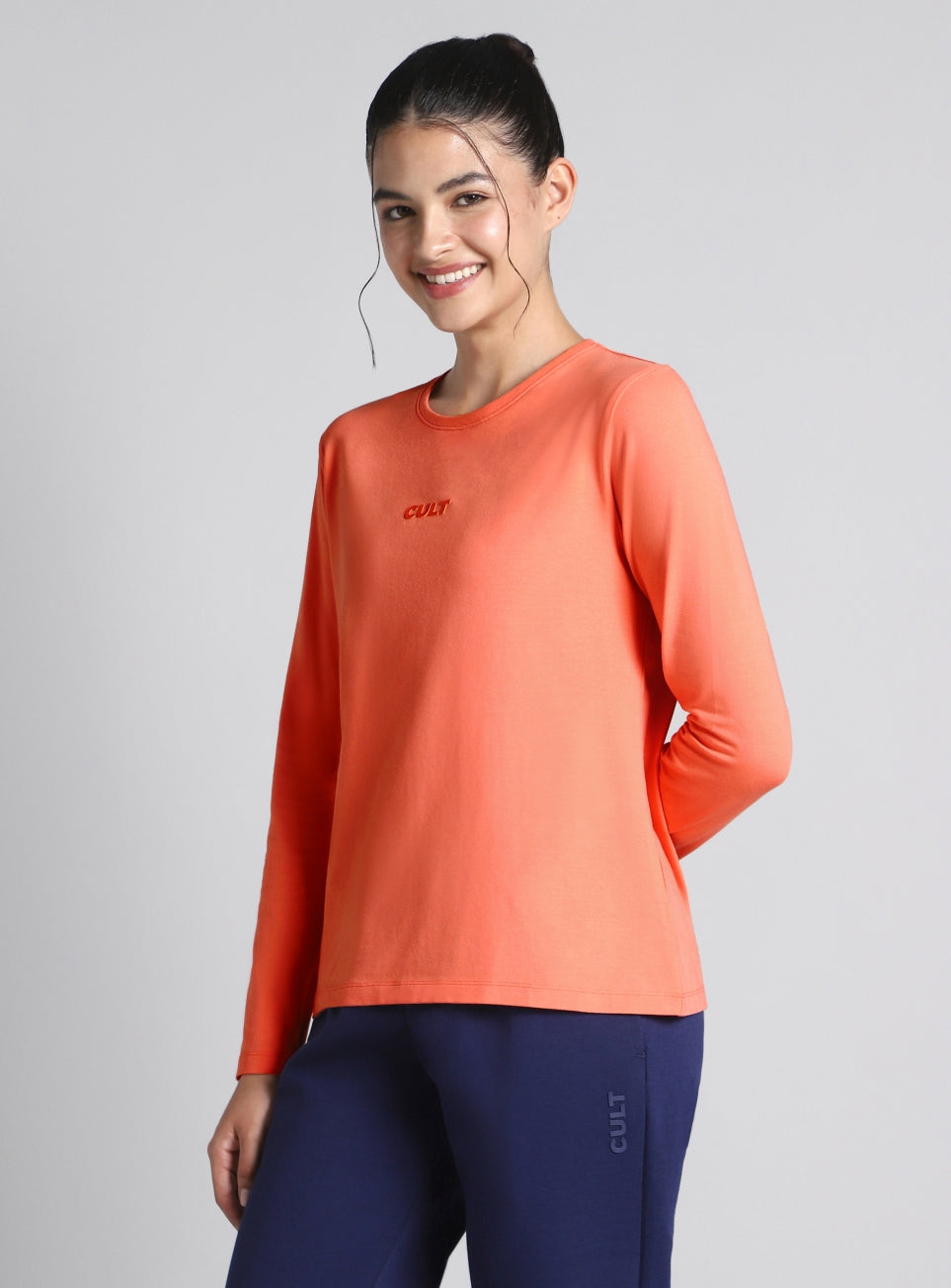 Women's Coral Soft Form Classic Full Sleeves T-shirt