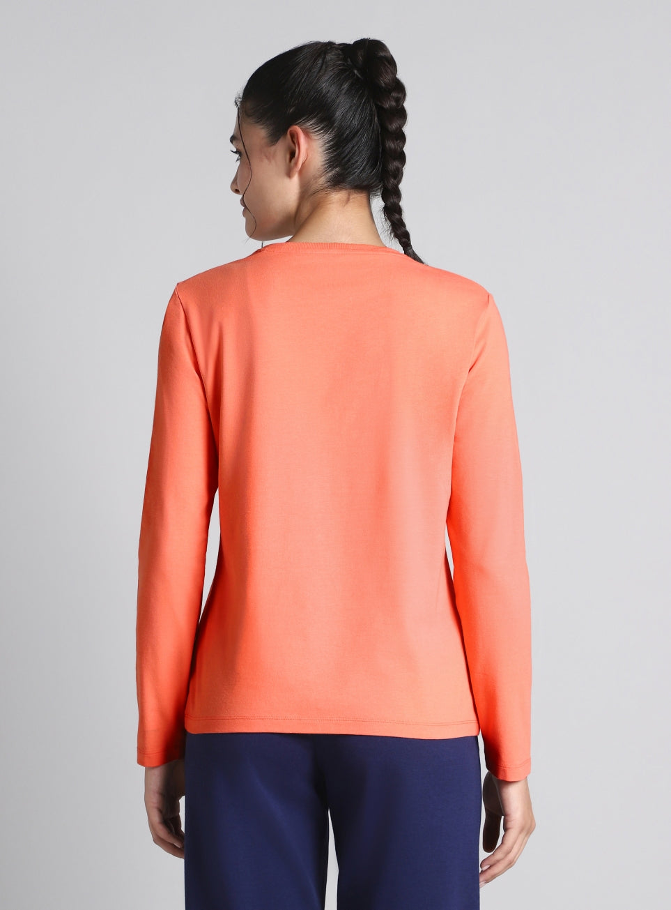 Women's Coral Soft Form Classic Full Sleeves T-shirt