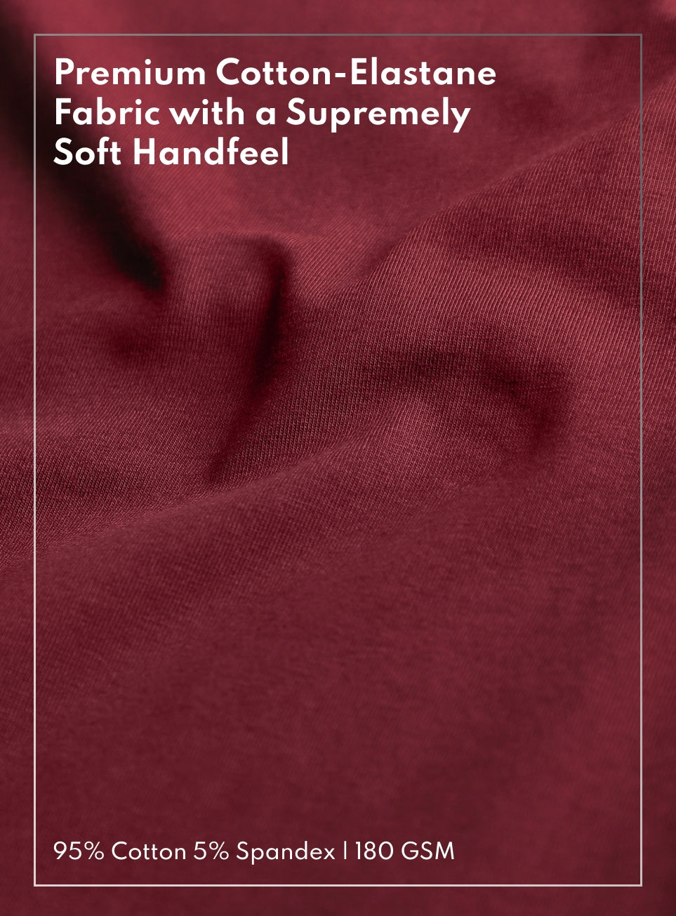 Men's Maroon Soft Form Full Sleeve Comfort T-shirt