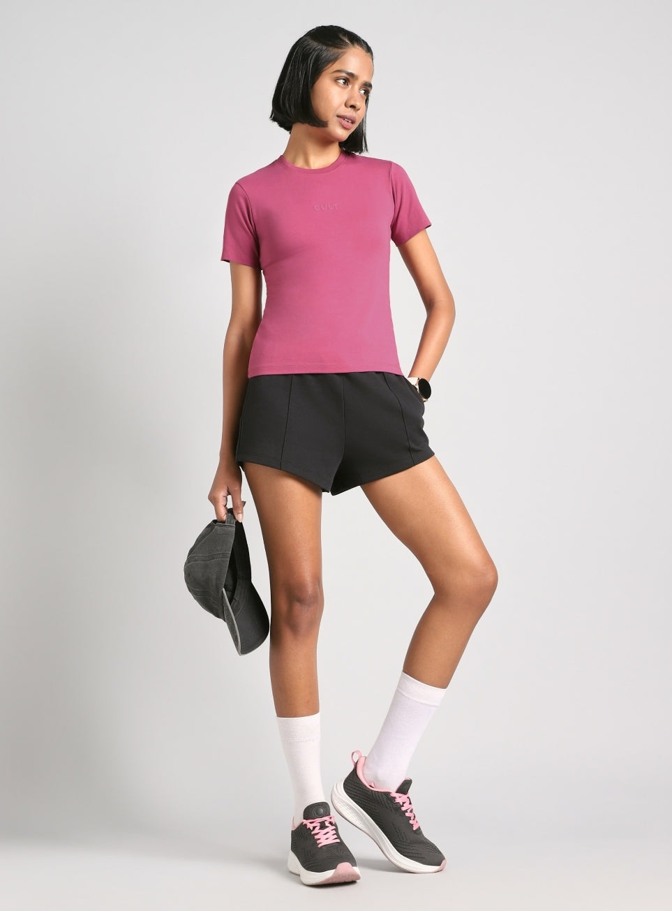 Women's Pink Soft Form Snug T-shirt