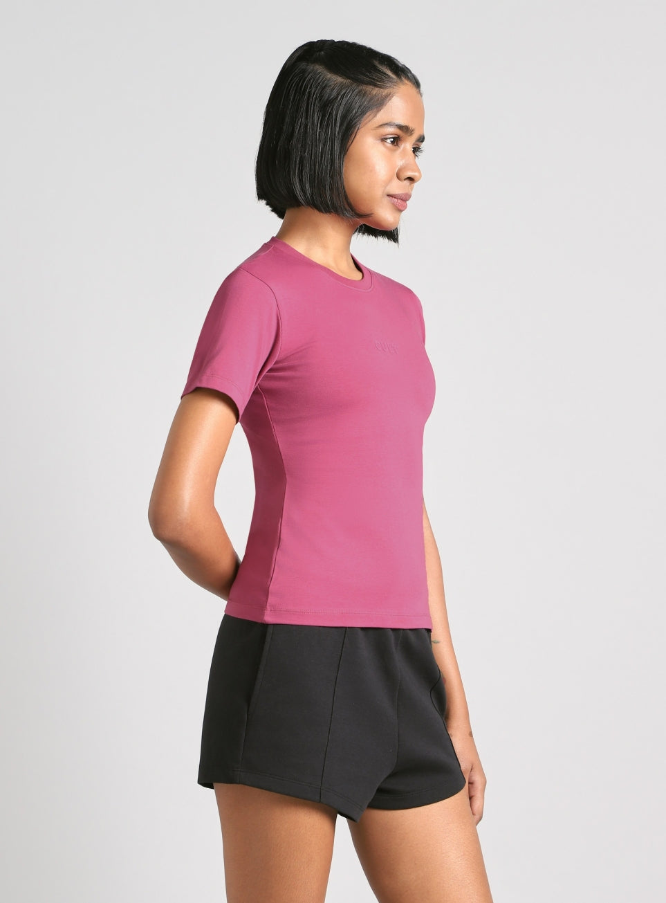 Women's Pink Soft Form Snug T-shirt