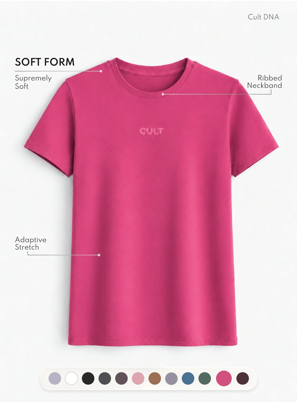 Women's Pink Soft Form Classic T-shirt