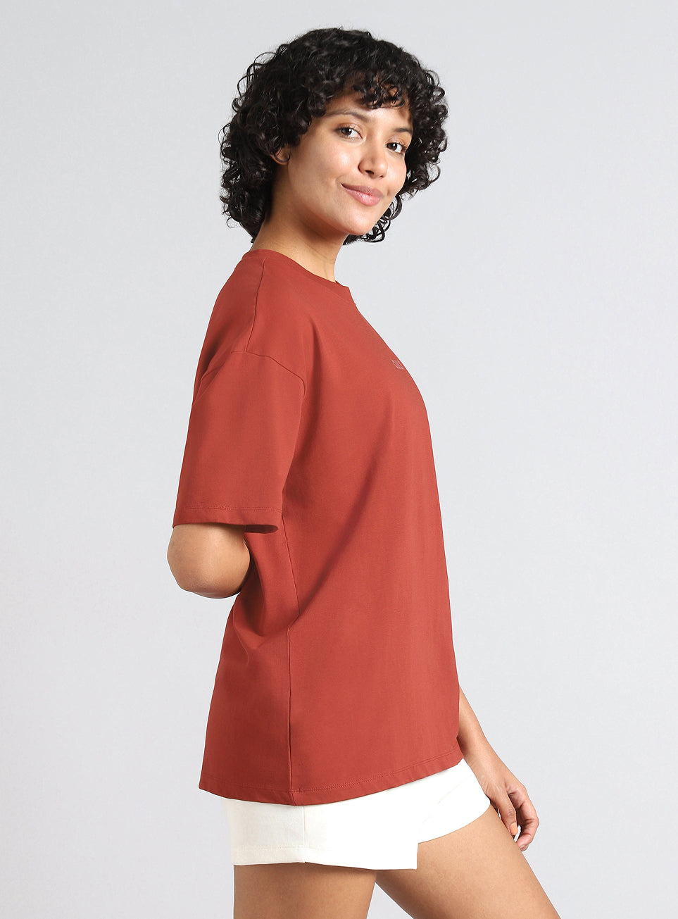 Women's Rust Soft Form Oversized Comfort T-shirt