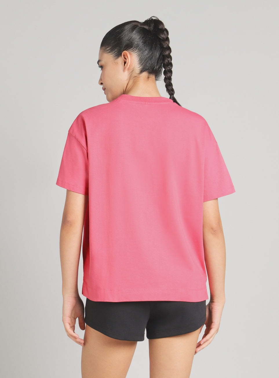Women's Pink Soft Form Easy Fit Everyday T-shirt