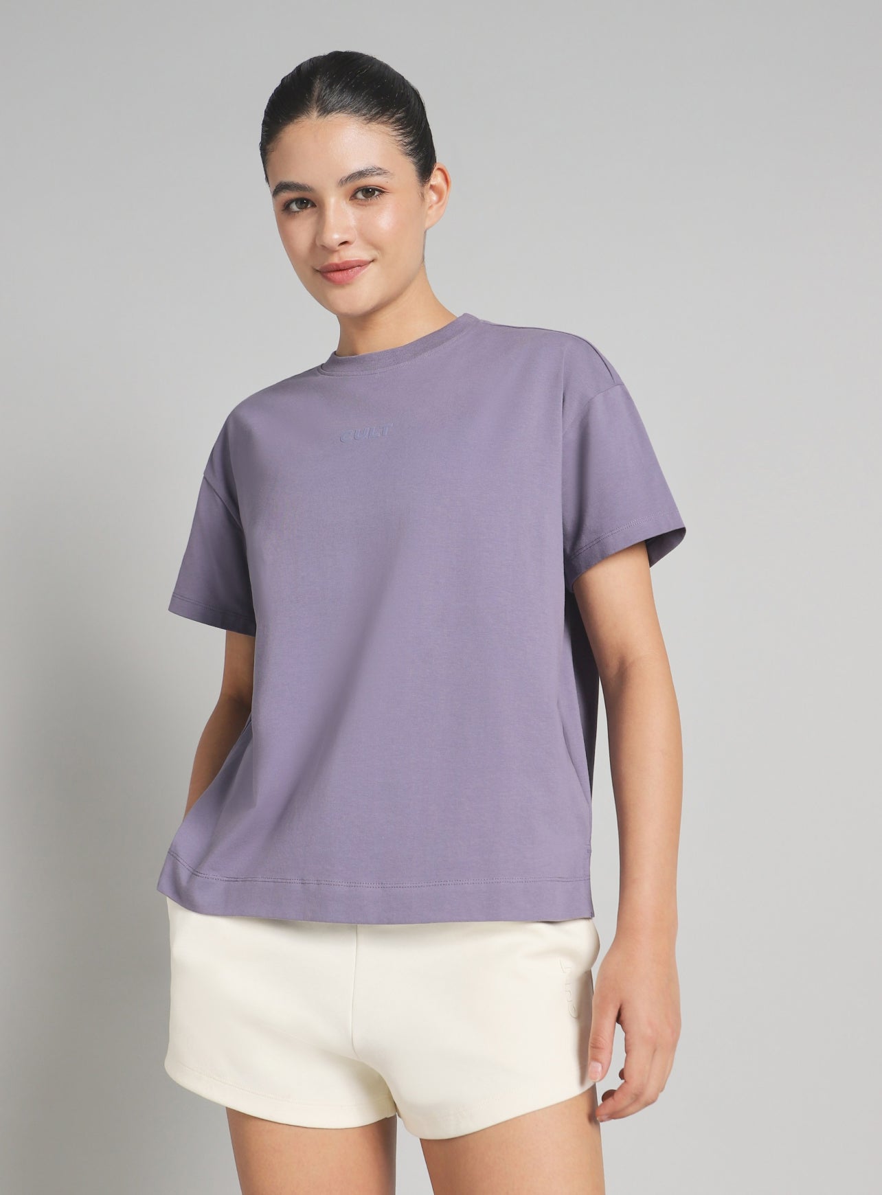 Women's Dark Grey Soft Form Easy Fit Everyday T-shirt