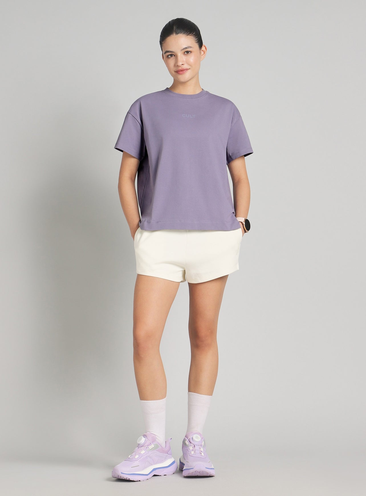 Women's Dark Grey Soft Form Easy Fit Everyday T-shirt