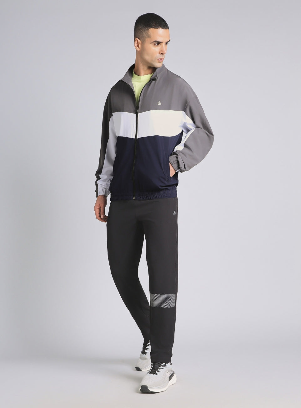 Men's Multicolour Training Relaxed Fit Layering Jacket