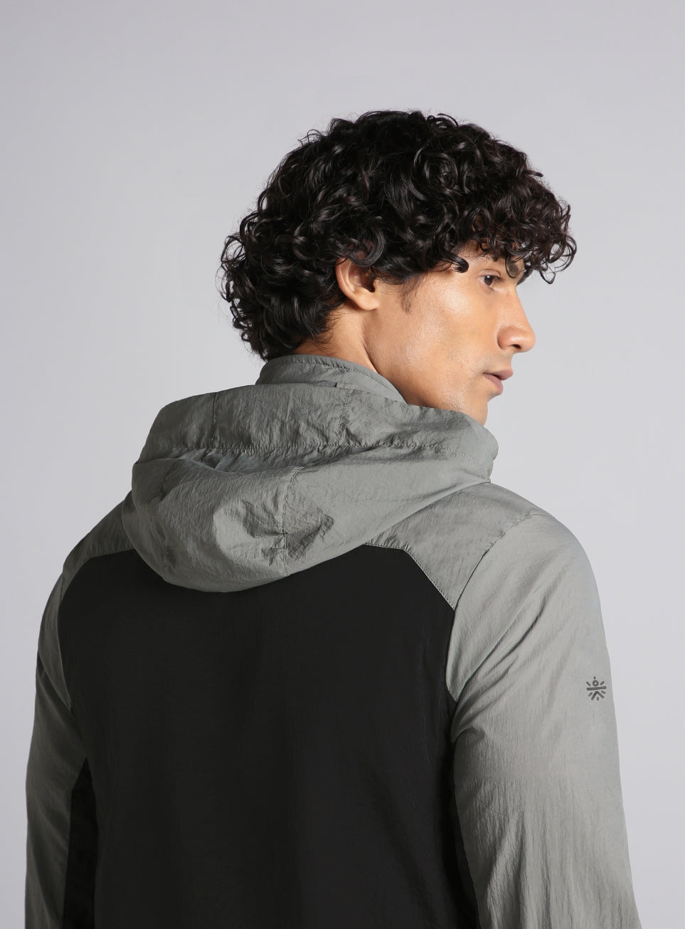 Men's Black Daily Run Hooded Windbreaker Jacket