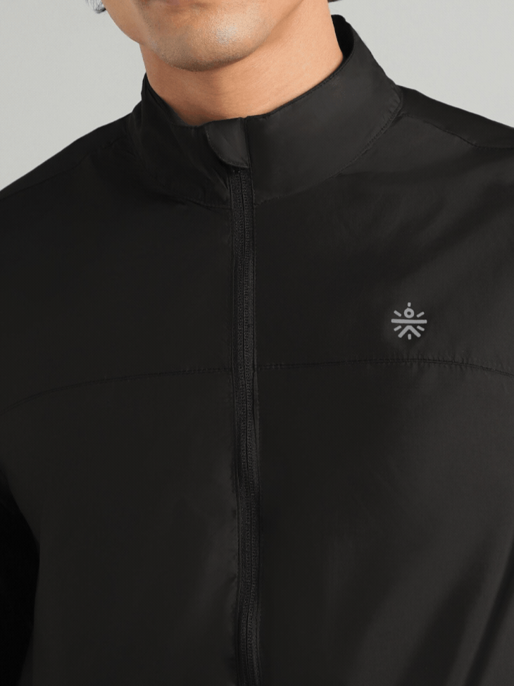 Men's Black Everyday Run Packable Windbreaker Jacket