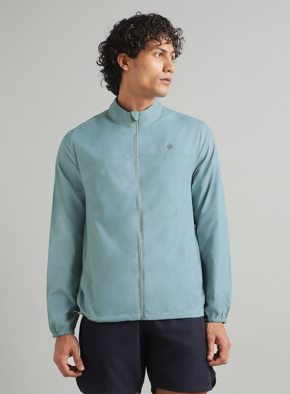 Men's Blue Everyday Run Packable Windbreaker Jacket