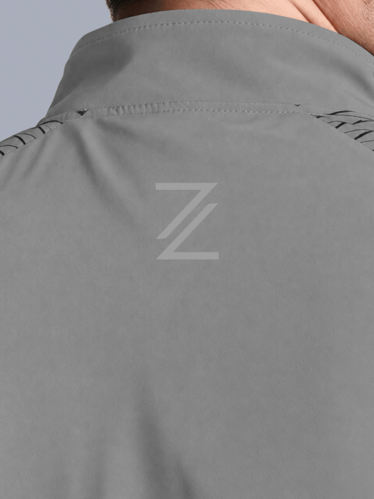 Men's Grey Day Run Essential Plus Size Jacket