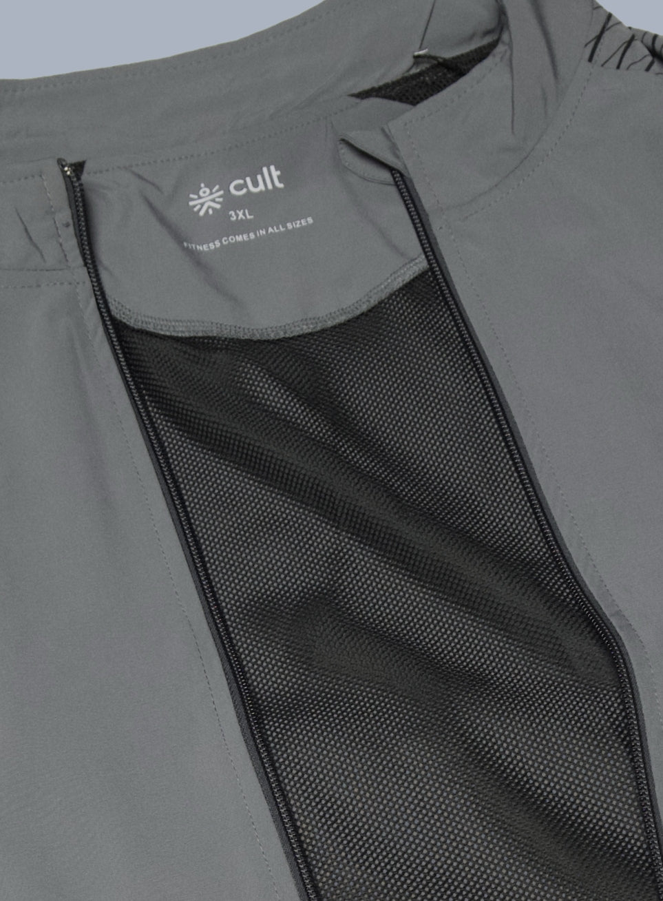 Men's Grey Day Run Essential Plus Size Jacket