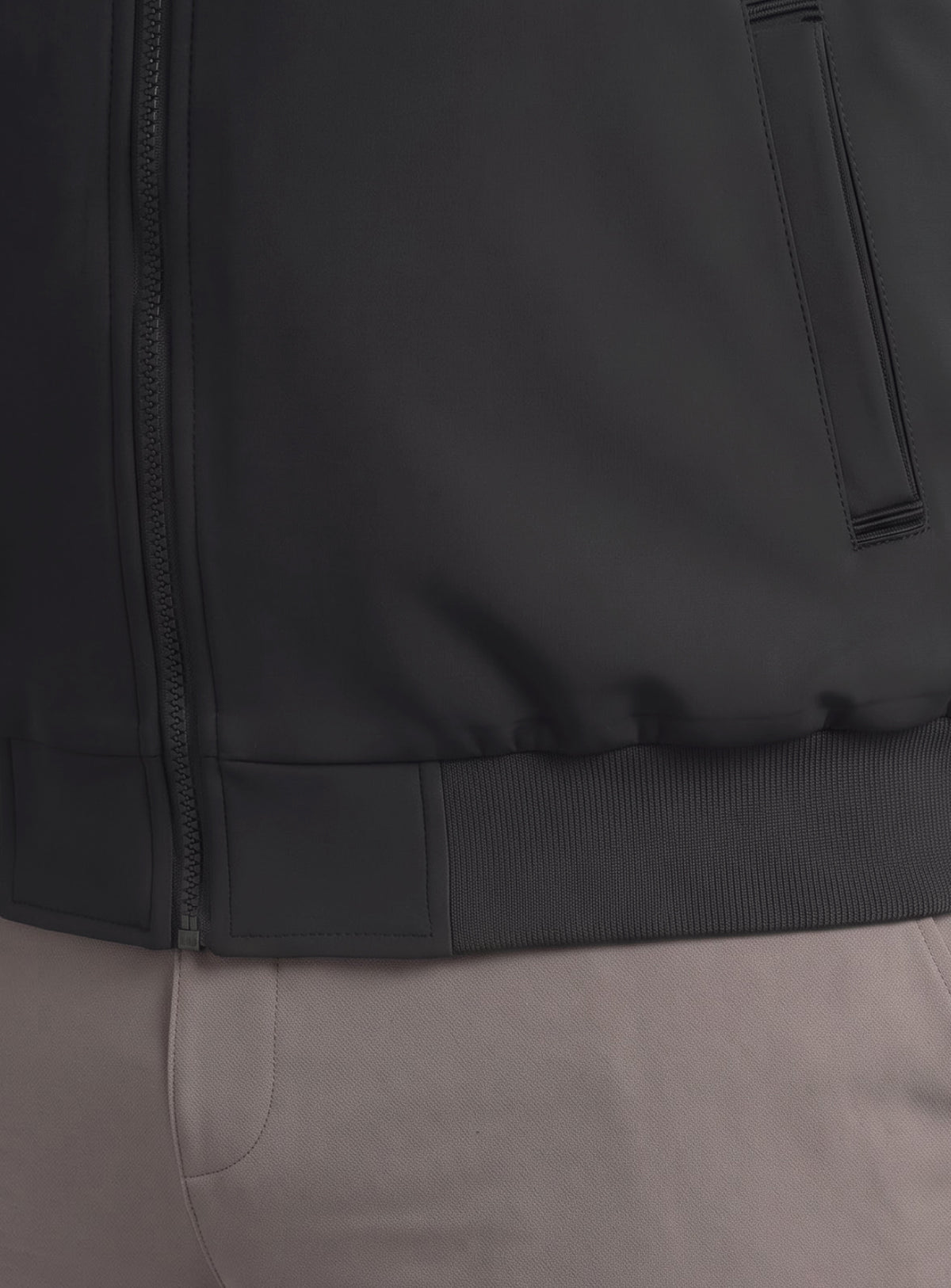 Men's Black Training Plus Size Bomber Jacket