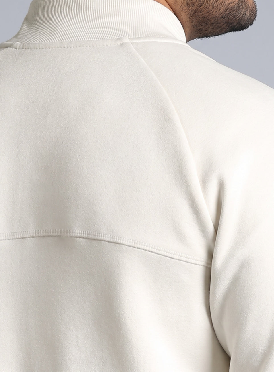 Men's Off White Training Plus Size Bomber Jacket