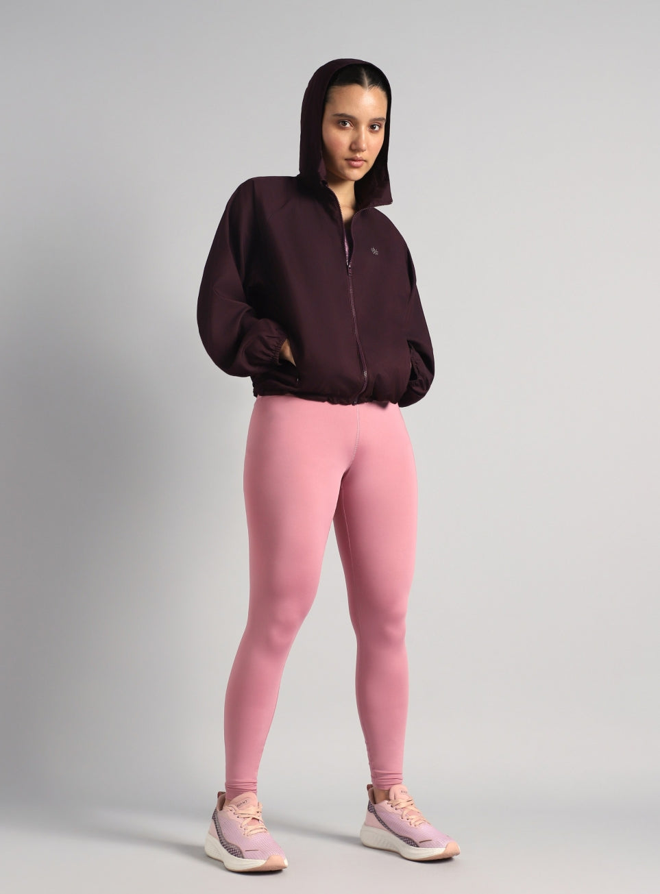 Women's Wine Daily Run Packable Windcheater