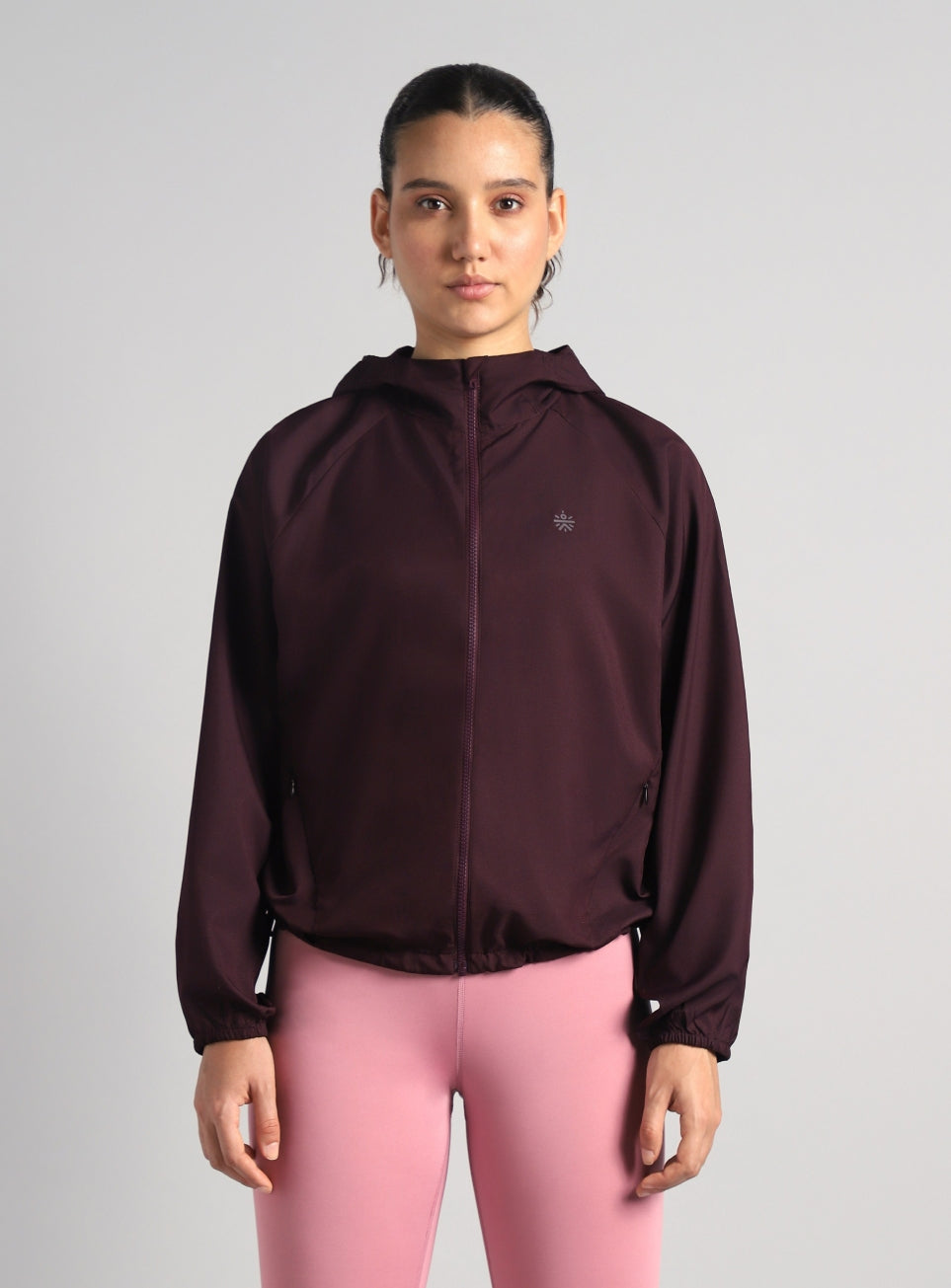 Women's Wine Daily Run Packable Windcheater