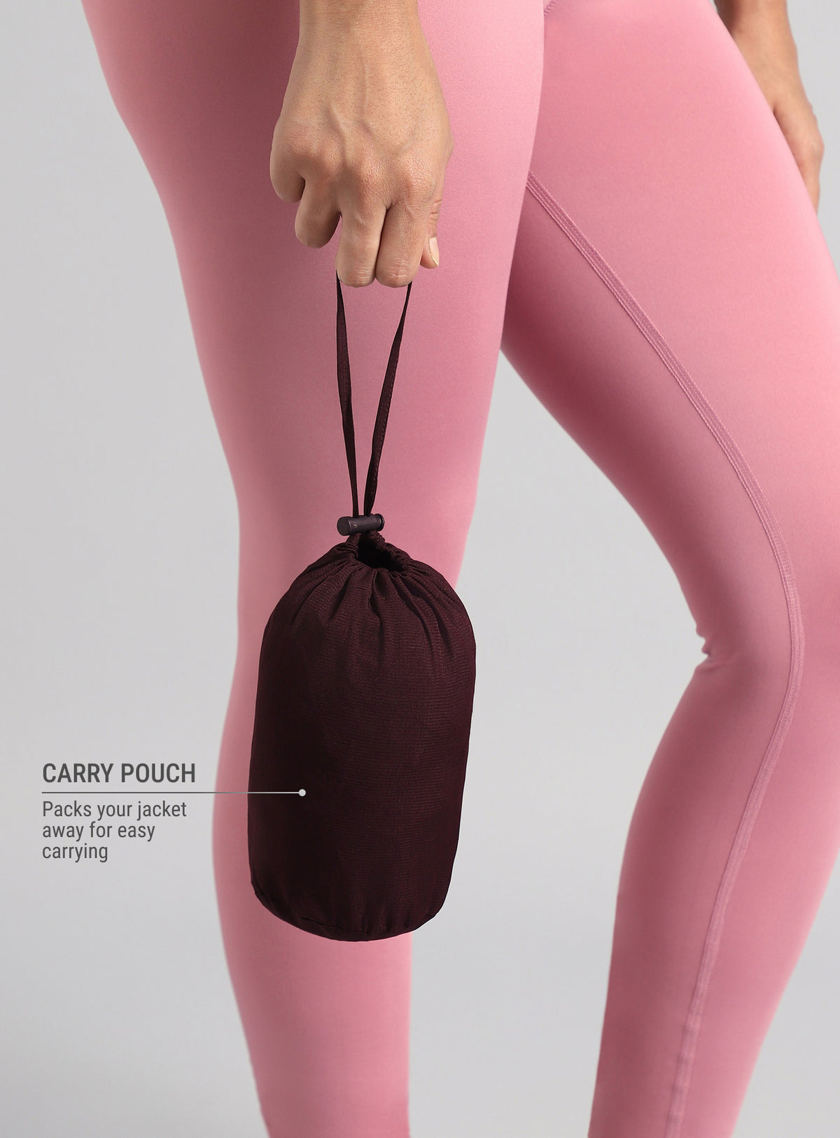 Women's Wine Daily Run Packable Windcheater