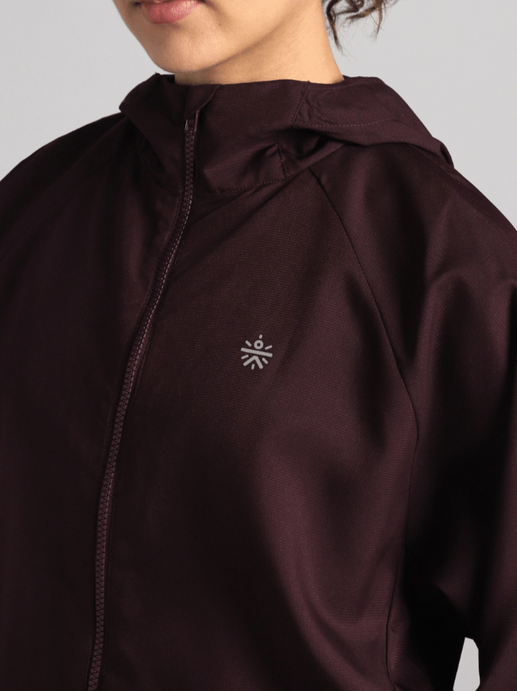 Women's Wine Daily Run Packable Windcheater