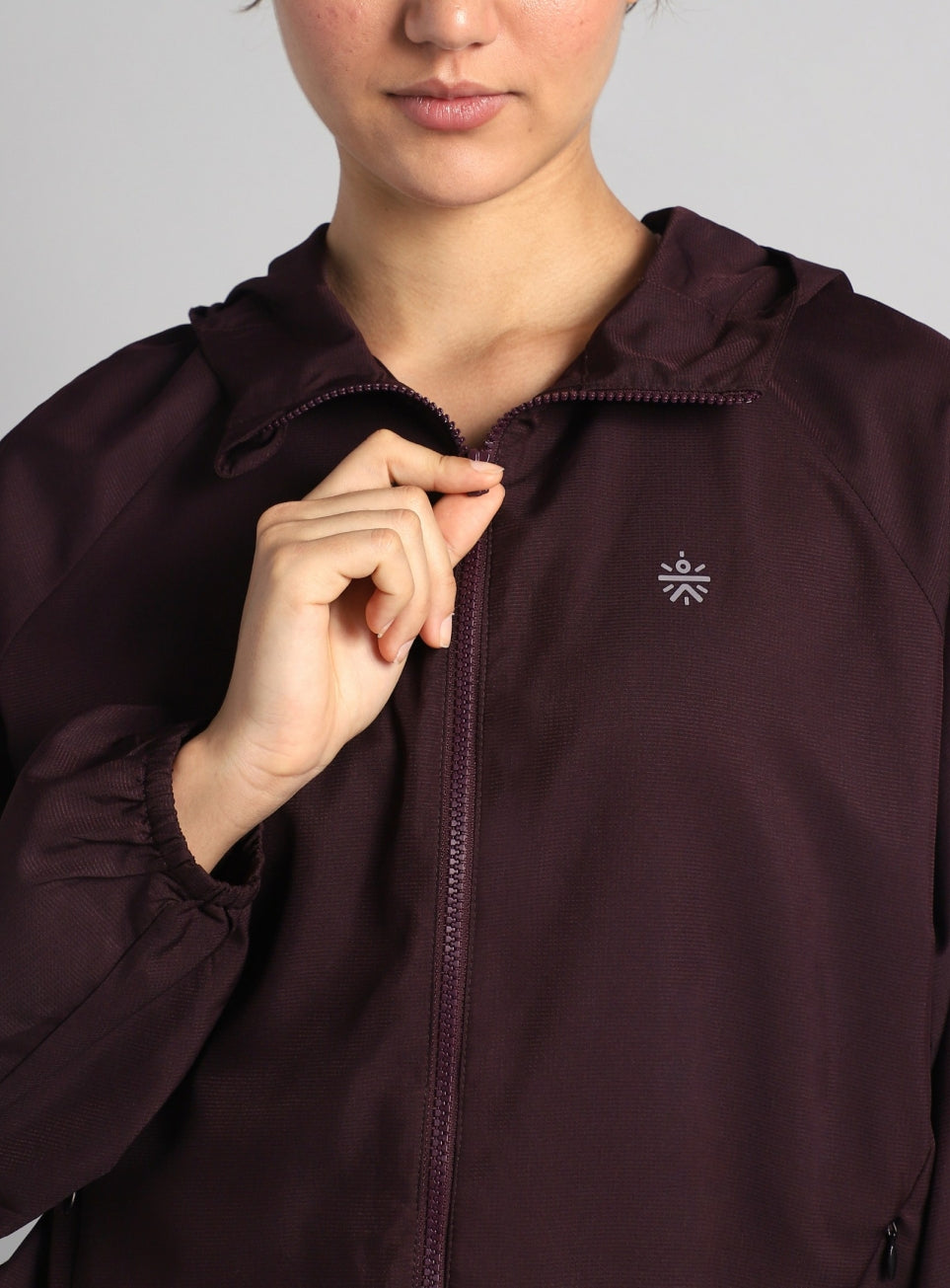 Women's Wine Daily Run Packable Windcheater