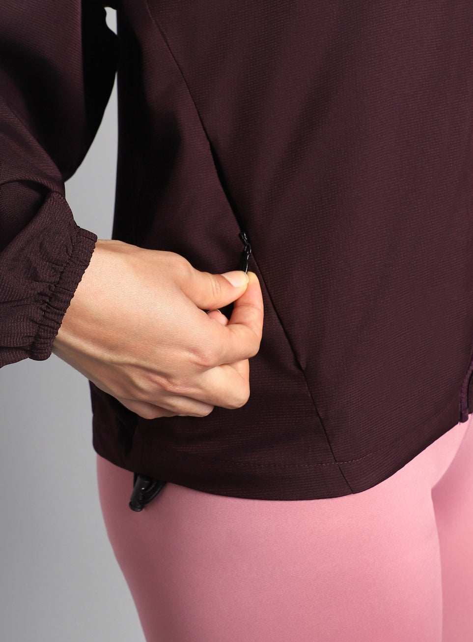 Women's Wine Daily Run Packable Windcheater