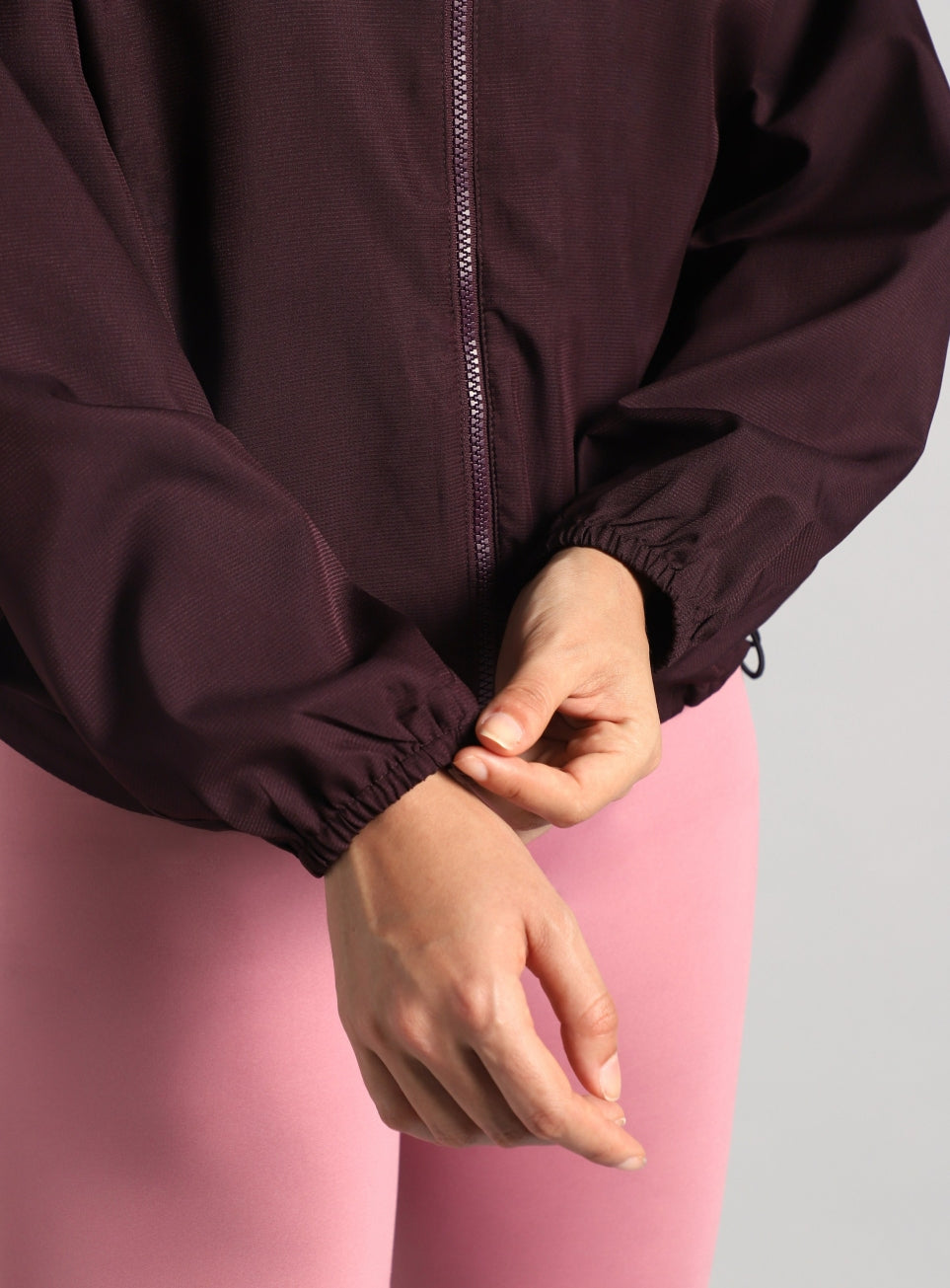 Women's Wine Daily Run Packable Windcheater
