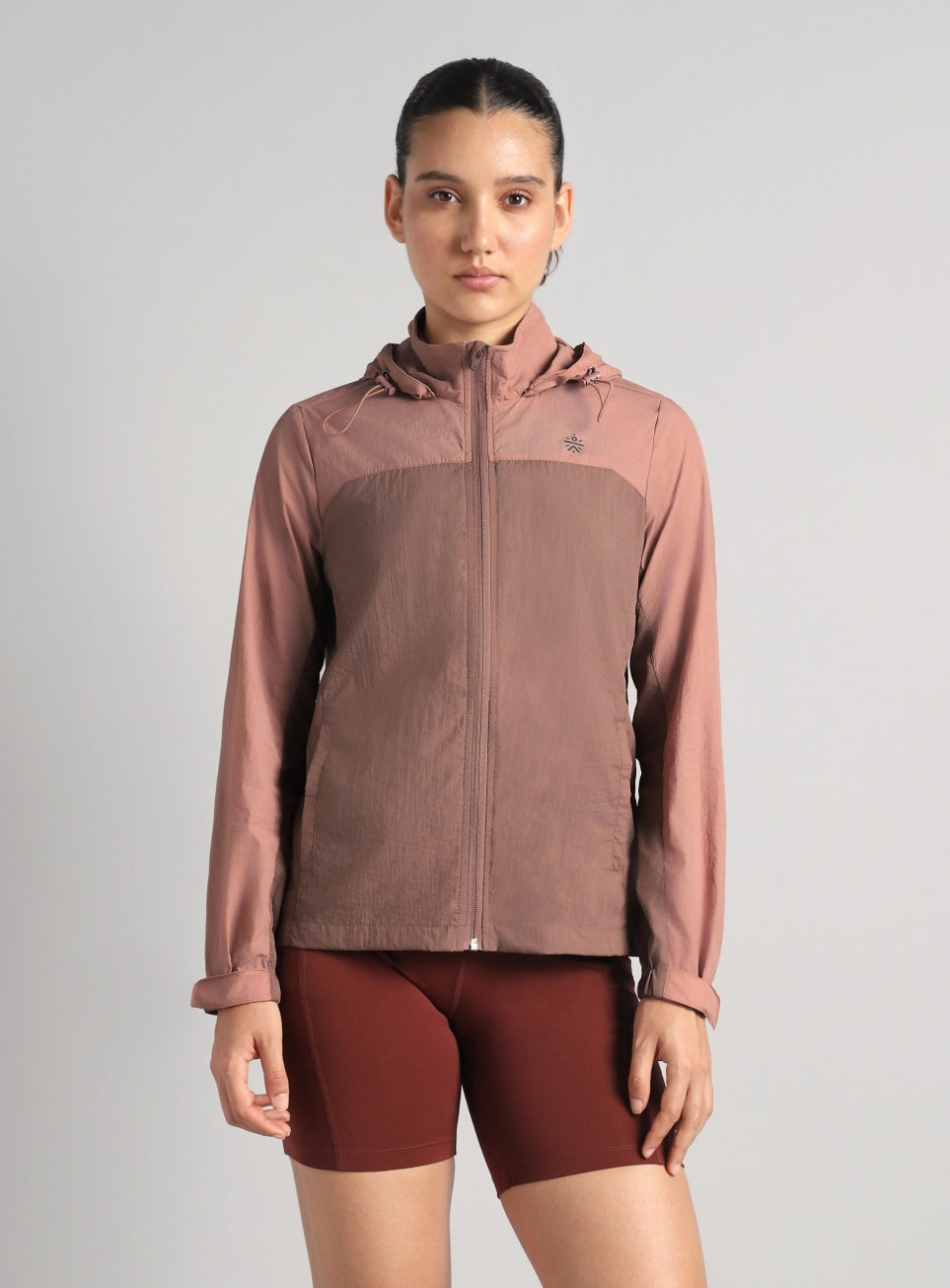 Women's Running Packable Hoodie Windcheater Jacket