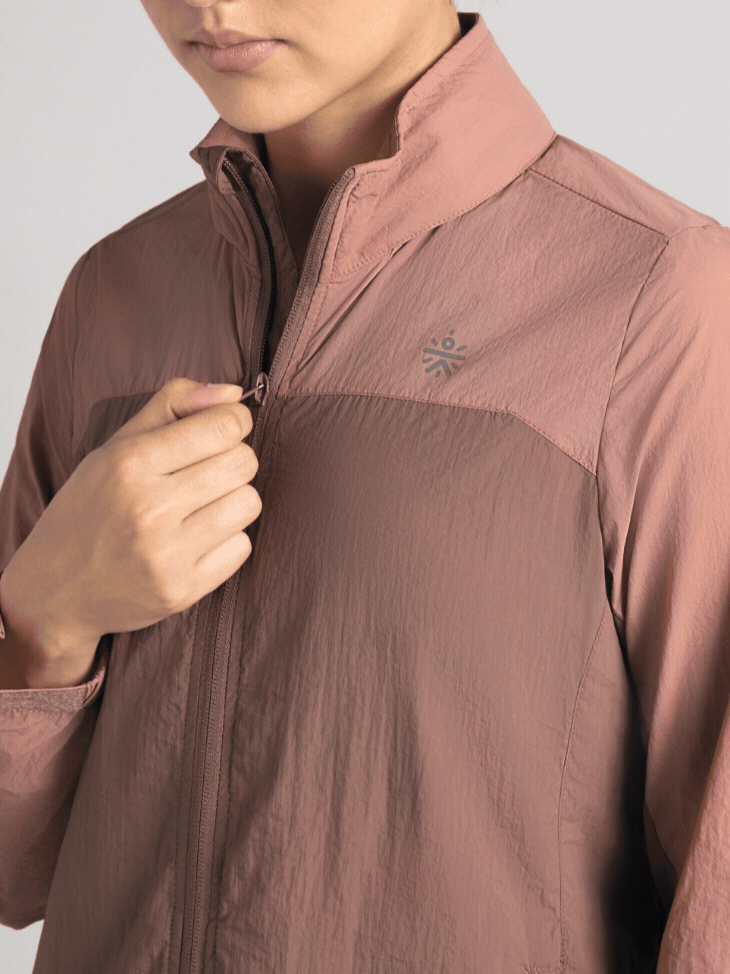 Women's Running Packable Hoodie Windcheater Jacket