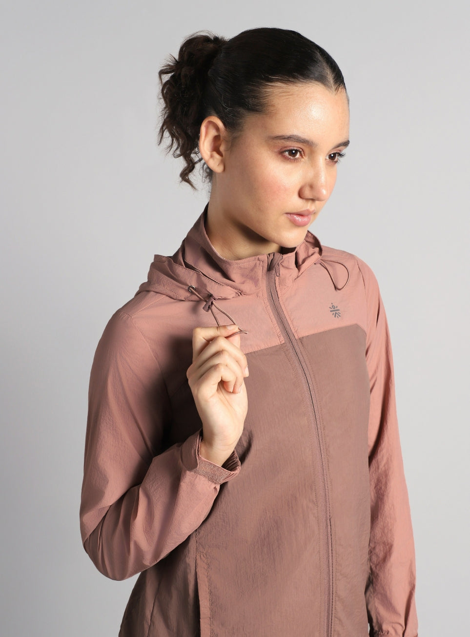 Women's Running Packable Hoodie Windcheater Jacket