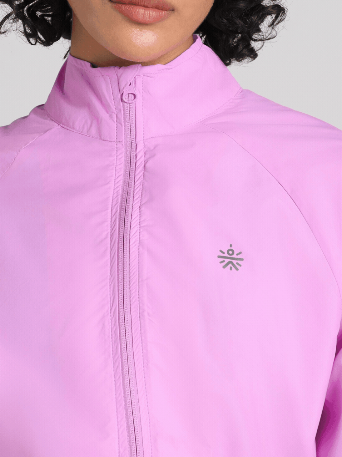 Women's Purple Windproof Packable Running Jacket