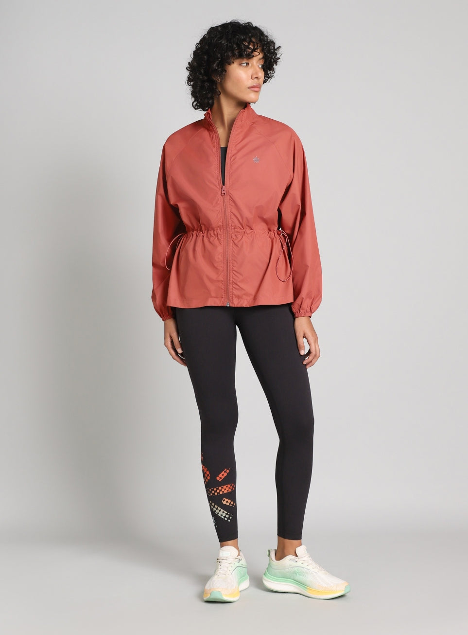 Women's Rust Windproof Packable Running Jacket