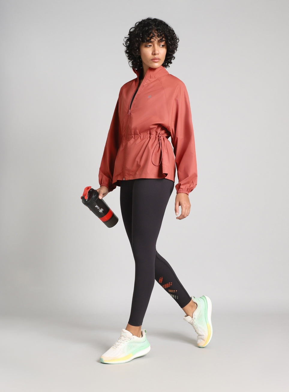 Women's Rust Windproof Packable Running Jacket