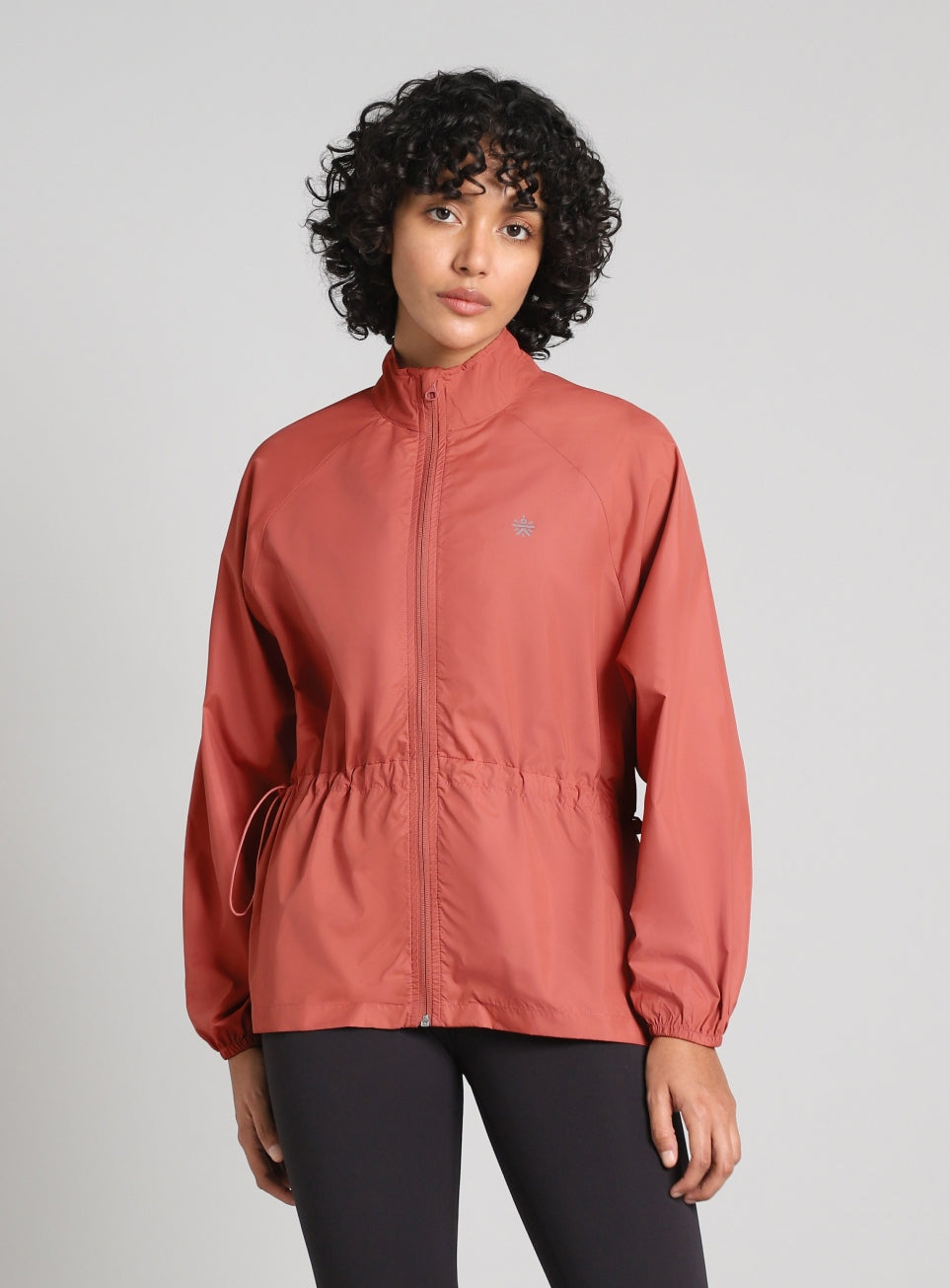 Women's Rust Windproof Packable Running Jacket