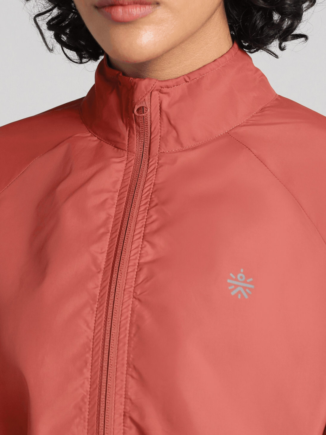 Women's Rust Windproof Packable Running Jacket