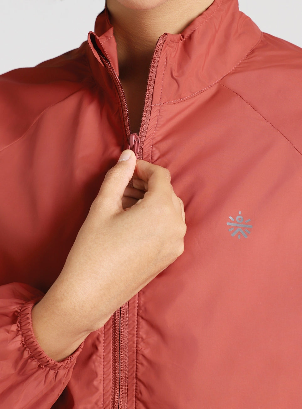 Women's Rust Windproof Packable Running Jacket