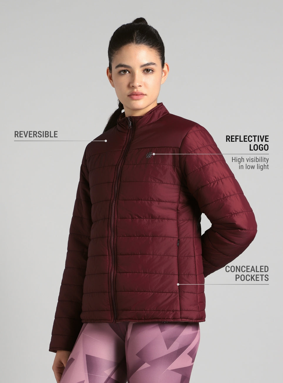 Women's MultiColoUr Performance Reversible Jacket