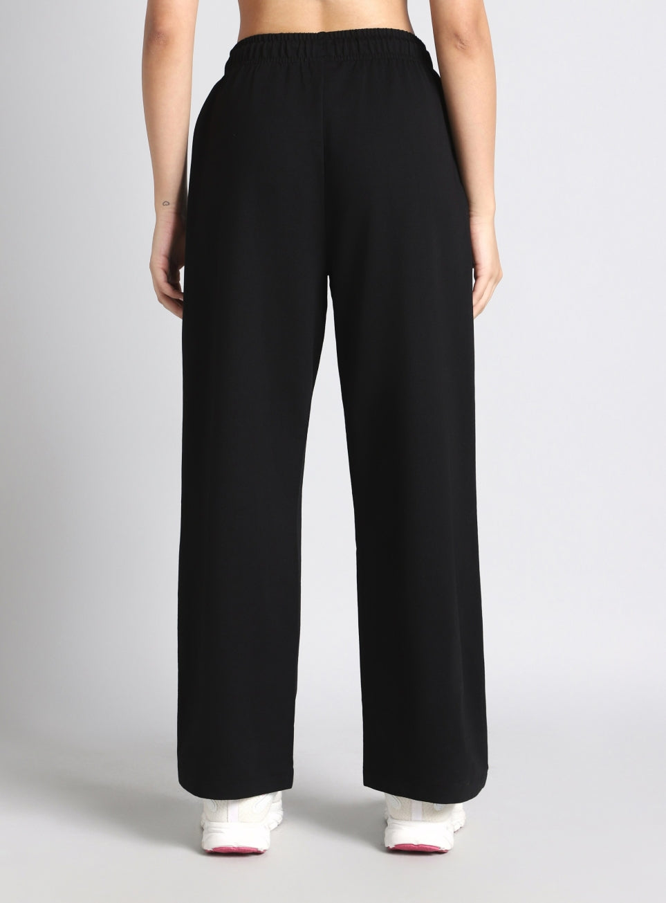 Women's Black Soft Form Relaxed Fit Sweat Trackpants
