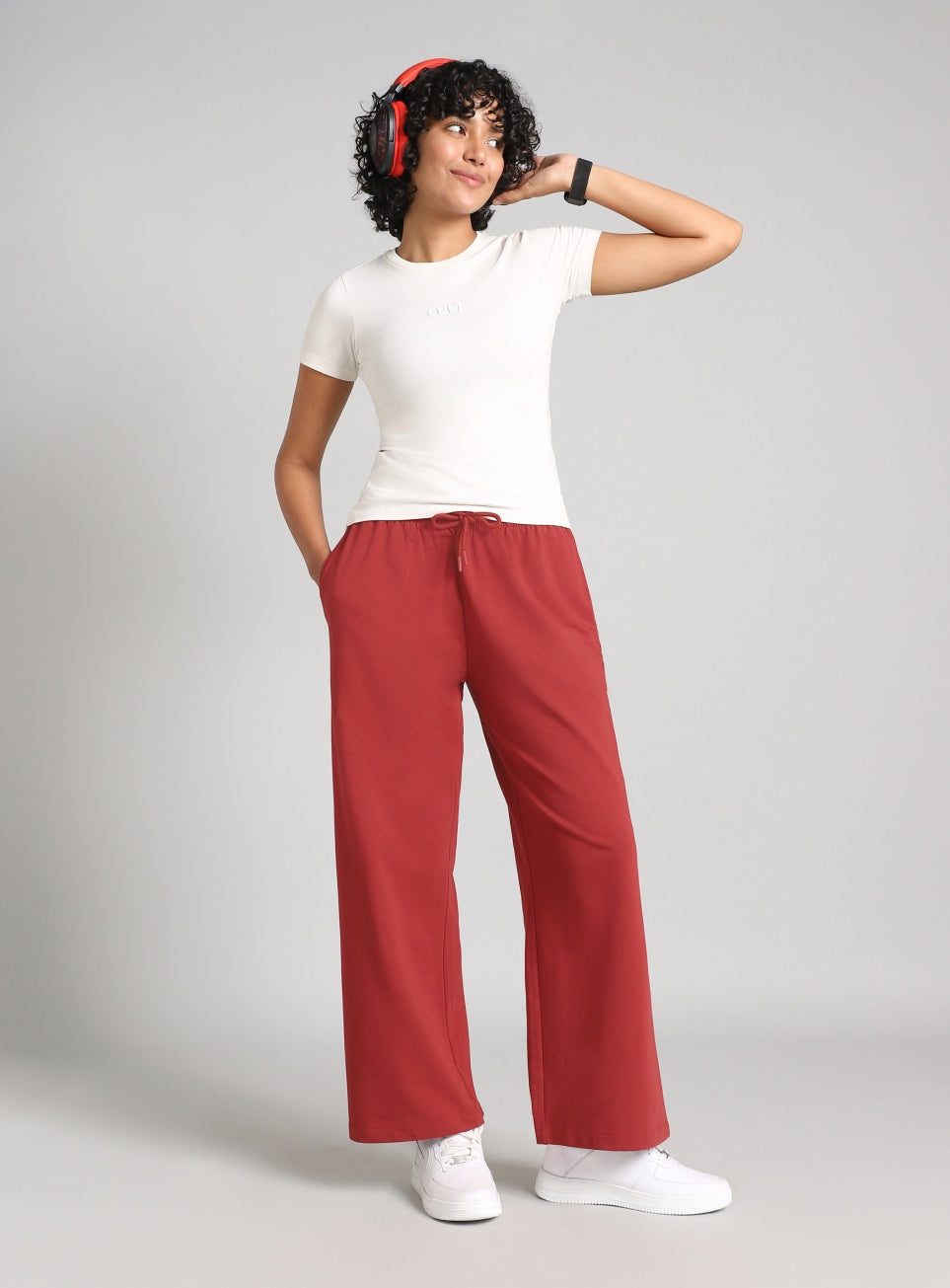 Women's Rust Soft Form Relaxed Fit Sweat Trackpants