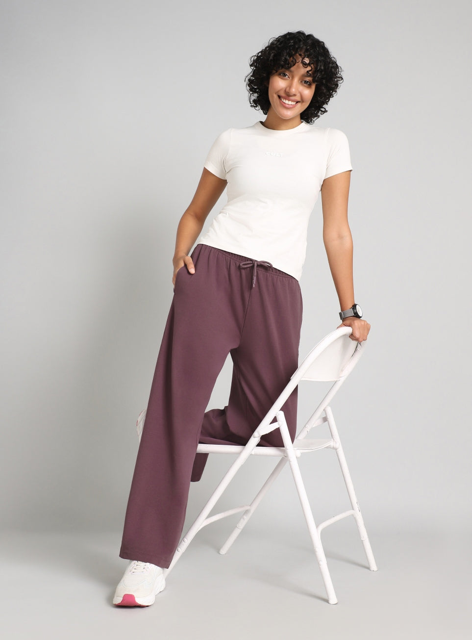 Women's Plum Soft Form Relaxed Fit Sweat Trackpants