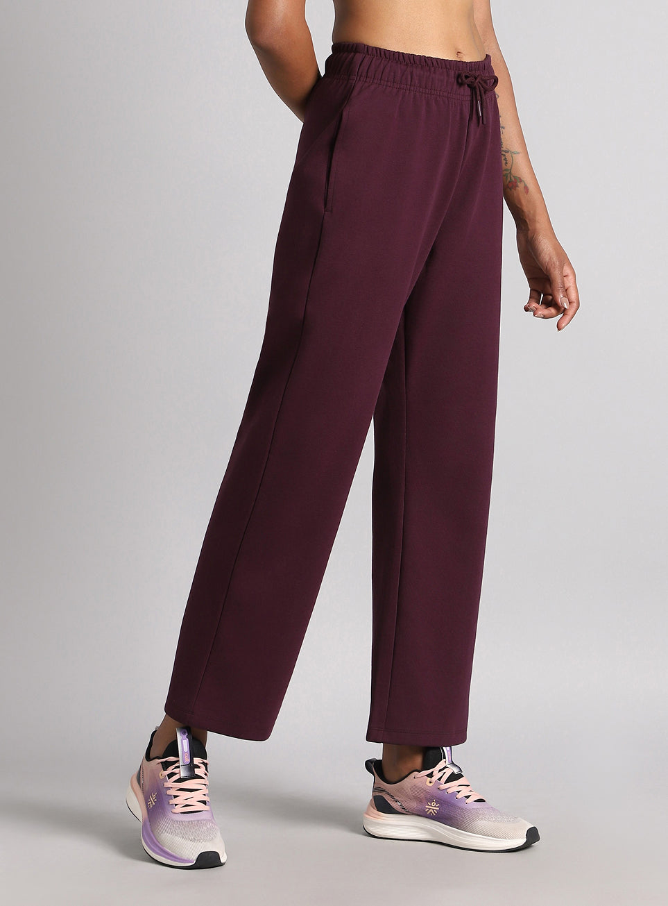 Women's Wine Ultra Luxe Classic Trackpants