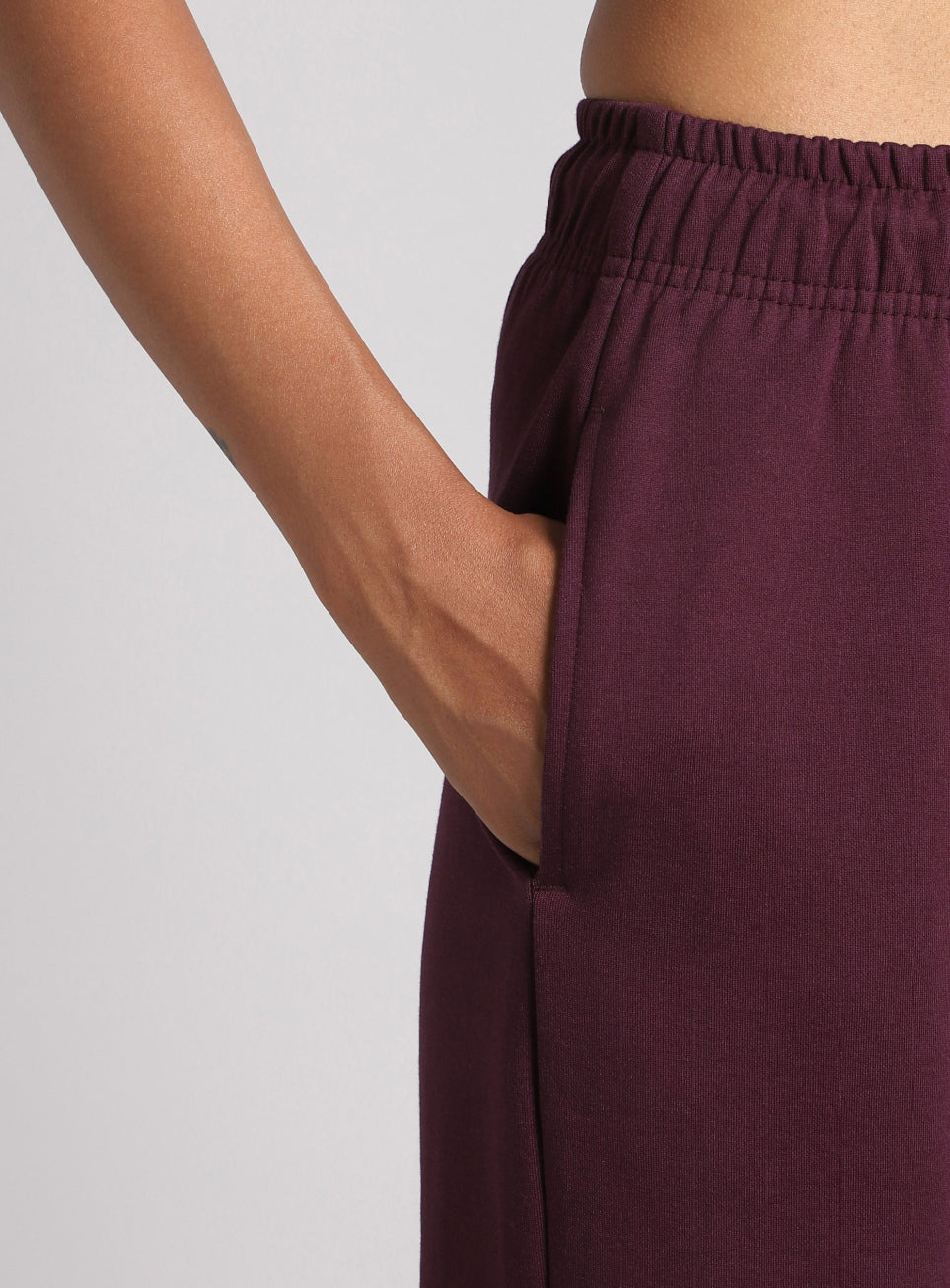 Women's Wine Ultra Luxe Classic Trackpants