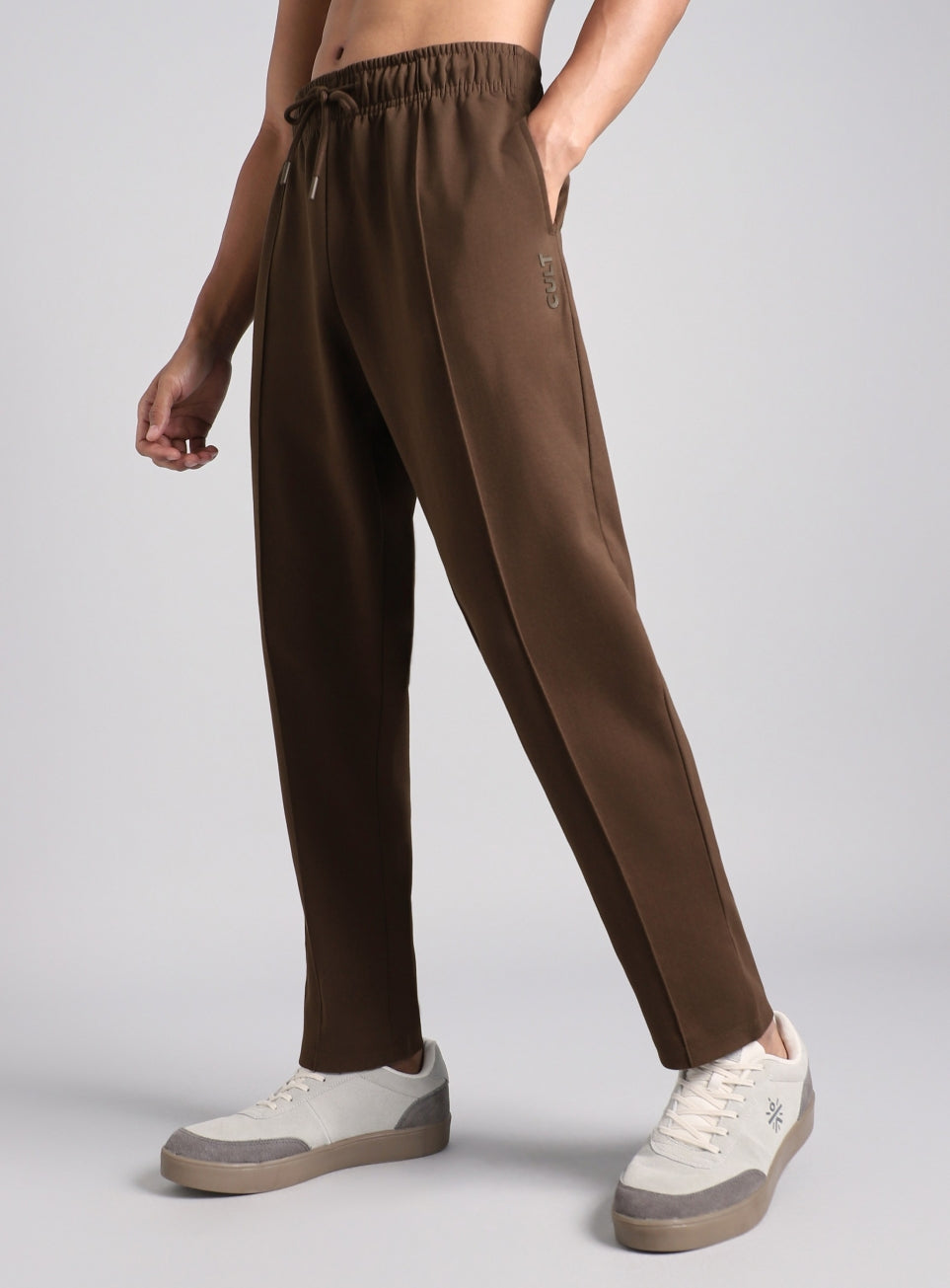 Men's Brown Ultra Luxe Tailored Trackpants
