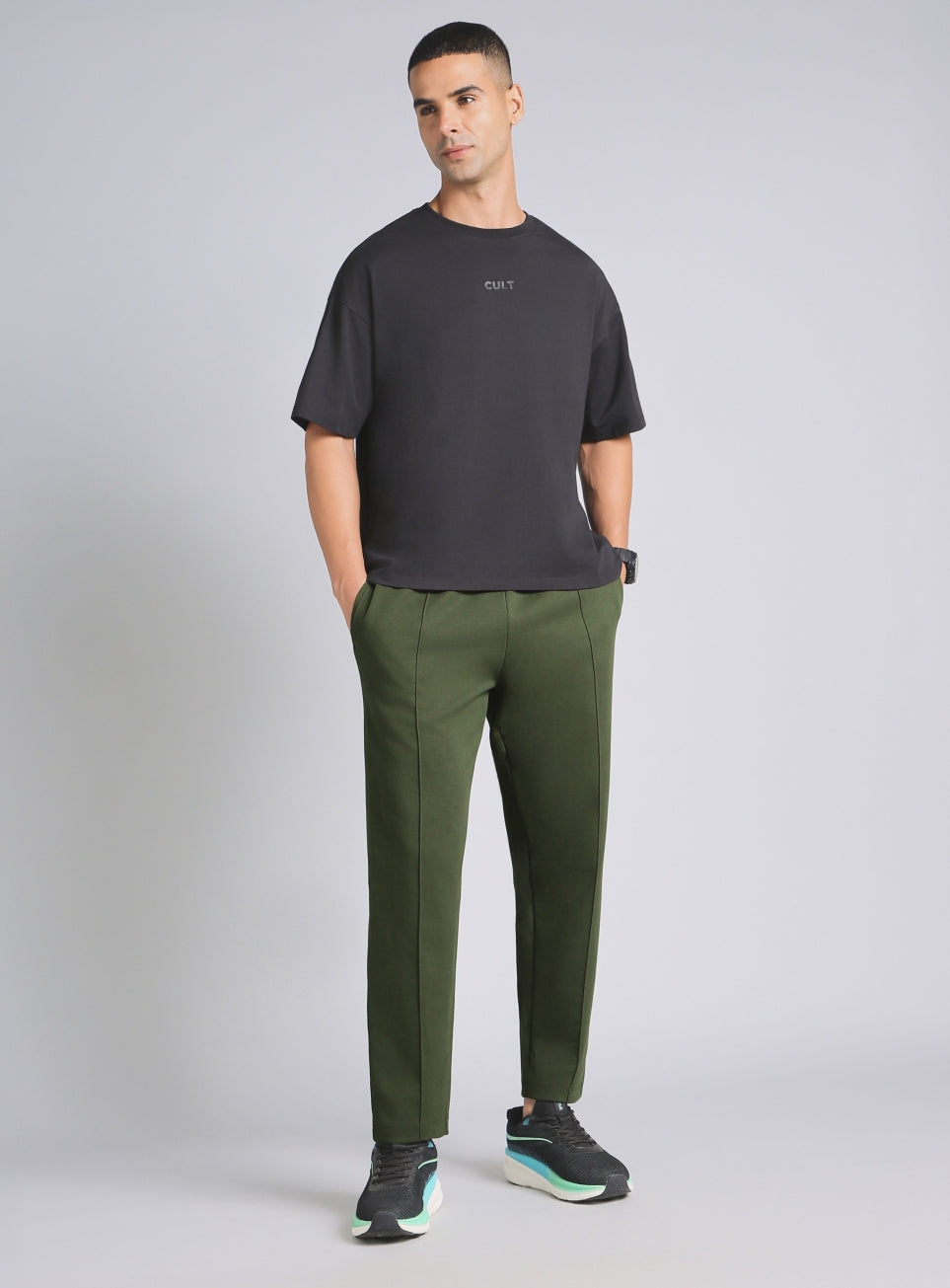 Men's Green Ultra Luxe Tailored Trackpants