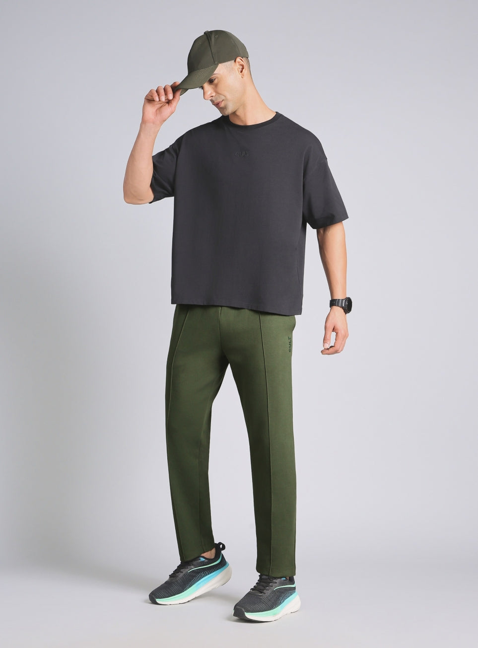 Men's Green Ultra Luxe Tailored Trackpants