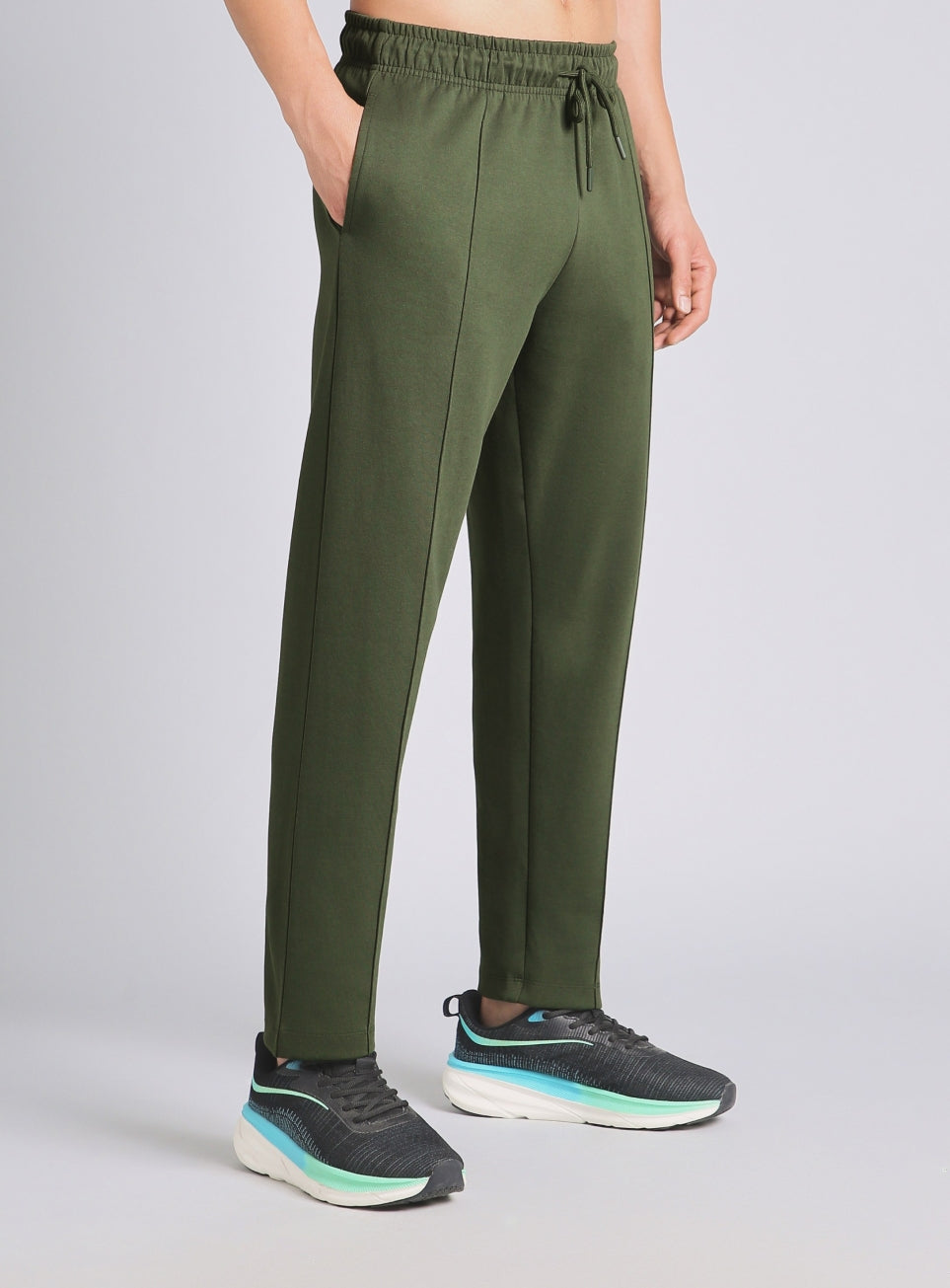 Men's Green Ultra Luxe Tailored Trackpants