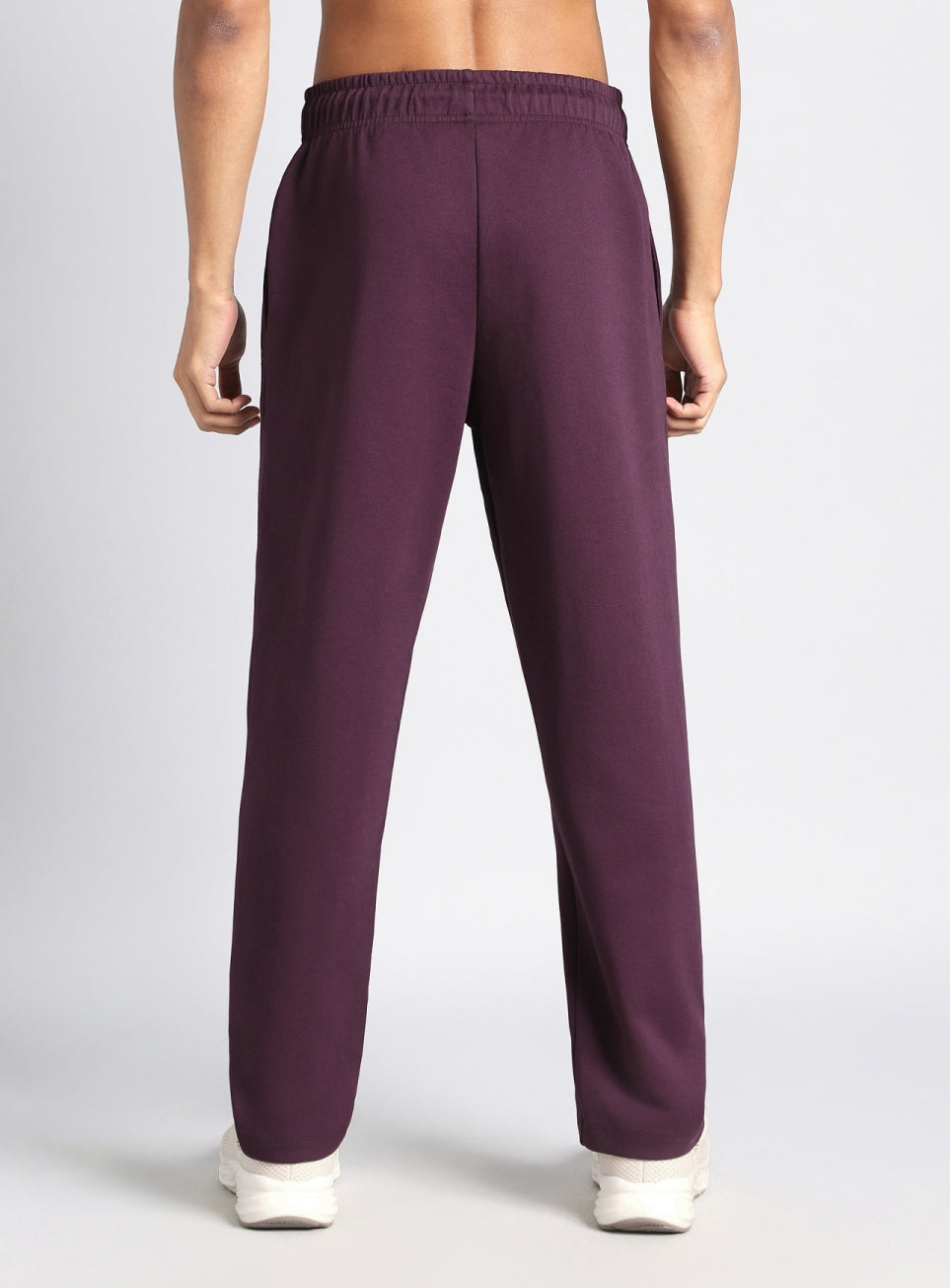 Men's Wine Ultra Luxe Tailored Trackpants