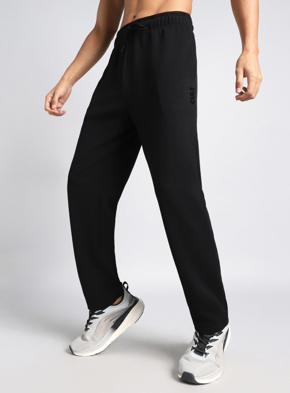 Men's Black Luxe Form Classic Trackpants