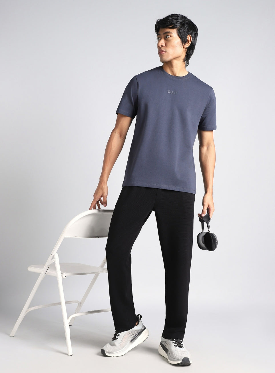 Men's Black Luxe Form Classic Trackpants