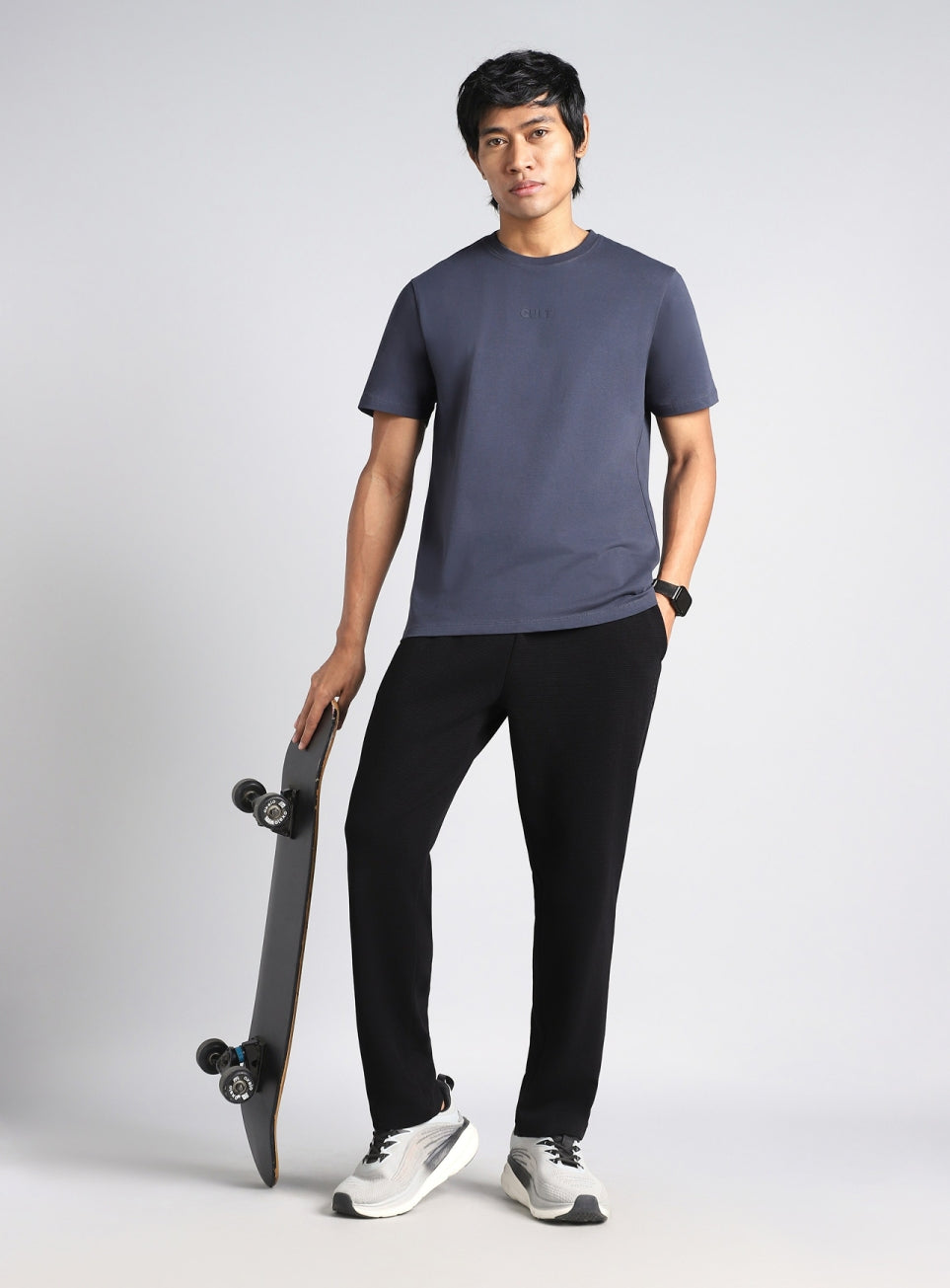 Men's Black Luxe Form Classic Trackpants